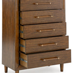 Ashley Furniture - LYNCOTT CHEST - Dark Brown Wood - Chests - Additional View 2
