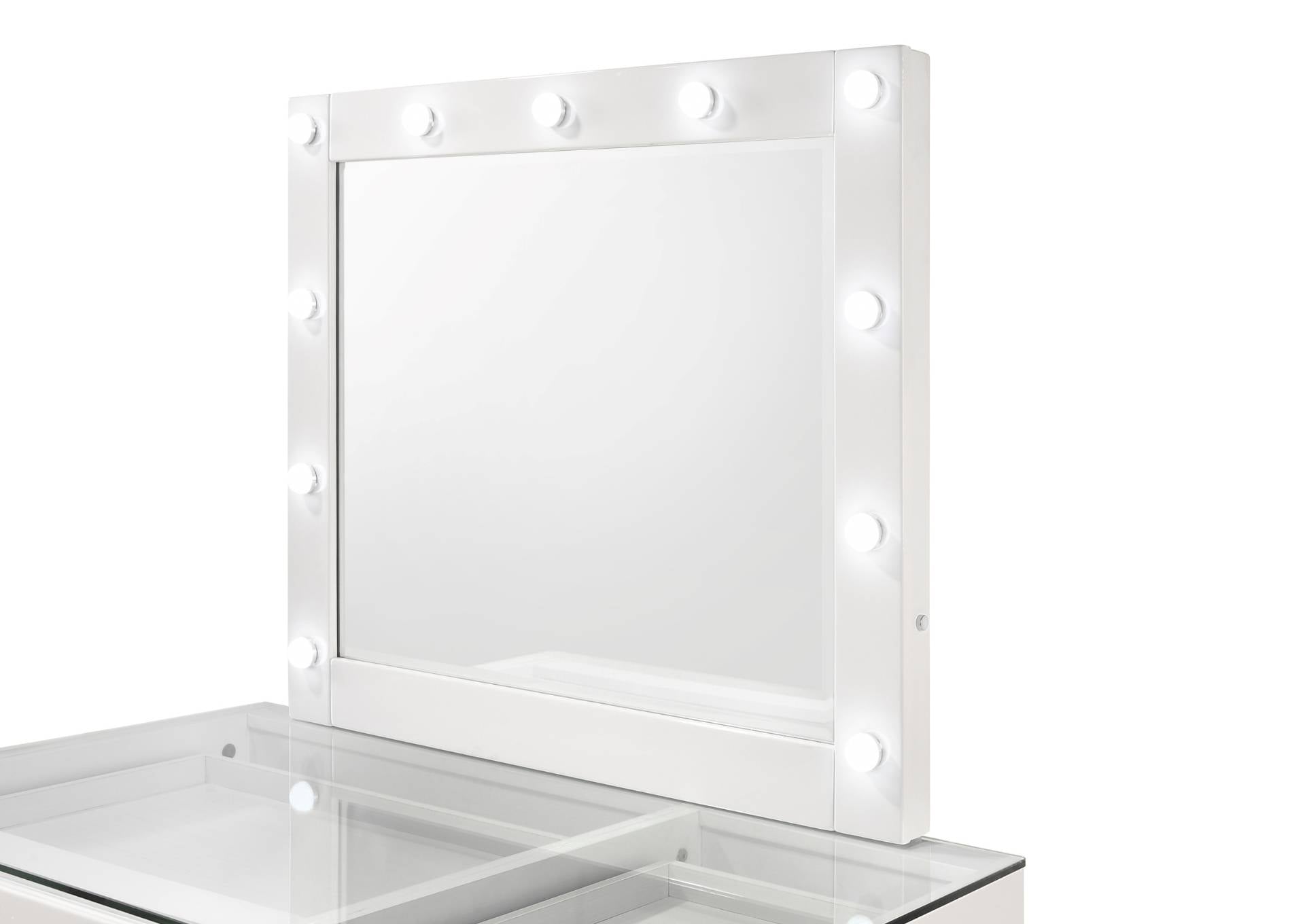 MORGAN WHITE VANITY WITH LED MIRROR - Additional View 1