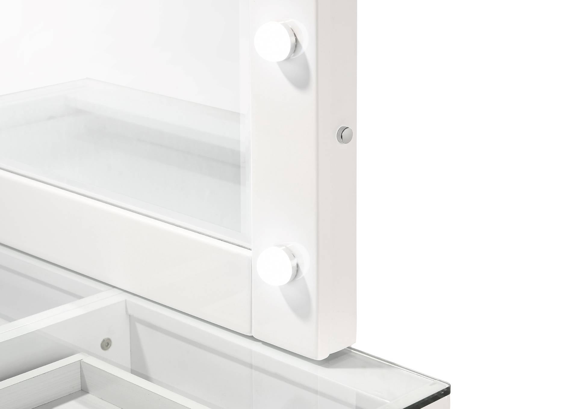 MORGAN WHITE VANITY WITH LED MIRROR - Additional View 2