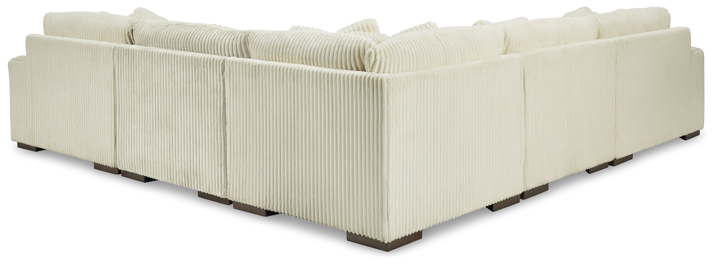 Ashley Furniture - LINDYN IVORY 5PC SECTIONAL - Beige Fabric - Sectionals - Additional View 4