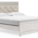 Ashley Furniture - Altyra King Panel Bed - White Wood - Beds