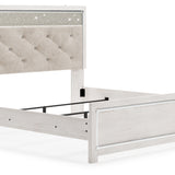 Ashley Furniture - Altyra King Panel Bed - White Wood - Beds - Additional View 3