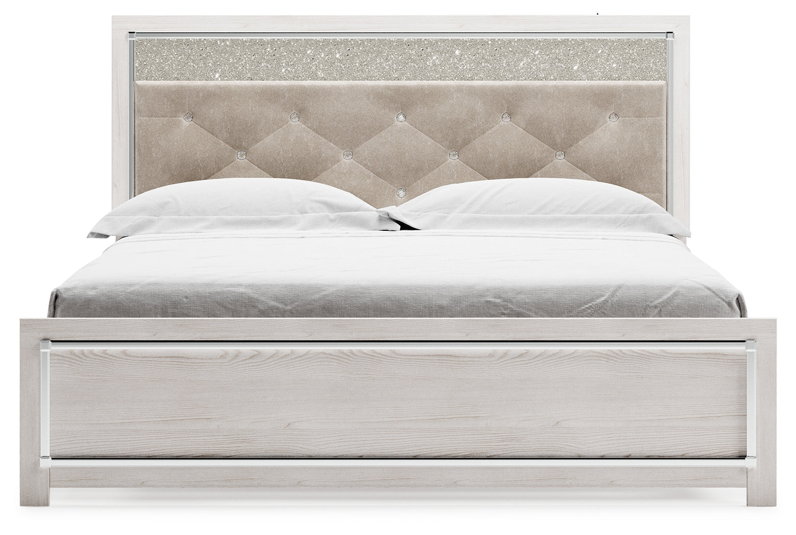 Ashley Furniture - Altyra King Panel Bed - White Wood - Beds - Additional View 5