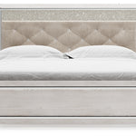 Ashley Furniture - Altyra King Panel Bed - White Wood - Beds - Additional View 5