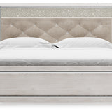 Ashley Furniture - Altyra King Panel Bed - White Wood - Beds - Additional View 5
