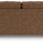 Ashley Furniture - Shadsburne Loveseat - Earth - Dark Brown Faux Leather - Loveseats - Additional View 4