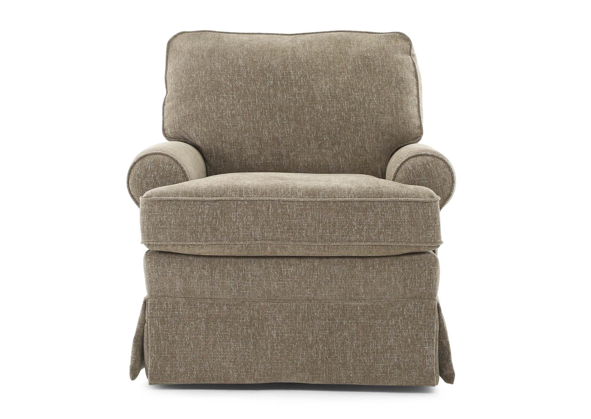 QUINN MOCHA SWIVEL GLIDER