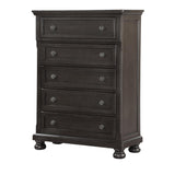 KINGSMAN GREY 5 DRAWER CHEST