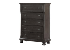 KINGSMAN GREY 5 DRAWER CHEST