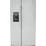 GE STAINLESS SIDE BY SIDE 25.3CU REFRIGERATOR - Pearl Silver - Refrigerators