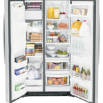 GE STAINLESS SIDE BY SIDE 25.3CU REFRIGERATOR - Pearl Silver - Refrigerators - Additional View 1