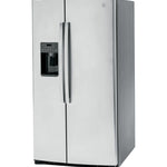 GE STAINLESS SIDE BY SIDE 25.3CU REFRIGERATOR - Pearl Silver - Refrigerators - Additional View 4