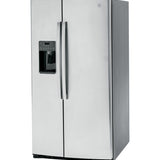 GE STAINLESS SIDE BY SIDE 25.3CU REFRIGERATOR - Pearl Silver - Refrigerators - Additional View 4
