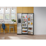 GE STAINLESS SIDE BY SIDE 25.3CU REFRIGERATOR - Pearl Silver - Refrigerators - Additional View 8