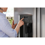 GE STAINLESS SIDE BY SIDE 25.3CU REFRIGERATOR - Pearl Silver - Refrigerators - Additional View 13