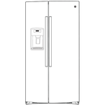 GE STAINLESS SIDE BY SIDE 25.3CU REFRIGERATOR - Pearl Silver - Refrigerators - Additional View 22