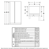 GE STAINLESS SIDE BY SIDE 25.3CU REFRIGERATOR - Pearl Silver - Refrigerators - Additional View 23