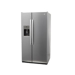 GE STAINLESS SIDE BY SIDE 25.3CU REFRIGERATOR - Pearl Silver - Refrigerators - Additional View 25