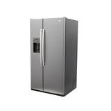 GE STAINLESS SIDE BY SIDE 25.3CU REFRIGERATOR - Pearl Silver - Refrigerators - Additional View 26