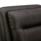 BROCKTON CHARCOAL LEATHER 3P POWER RECLINER WITH POWER HEADREST AND LUMBAR - Additional View 5