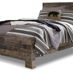 Ashley Furniture - Derekson Full Panel Bed - Grey - Dark Gray Wood - Beds