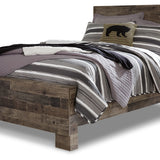 Ashley Furniture - Derekson Full Panel Bed - Grey - Dark Gray Wood - Beds
