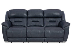 Laredo Leather Power Sofa - Midnight