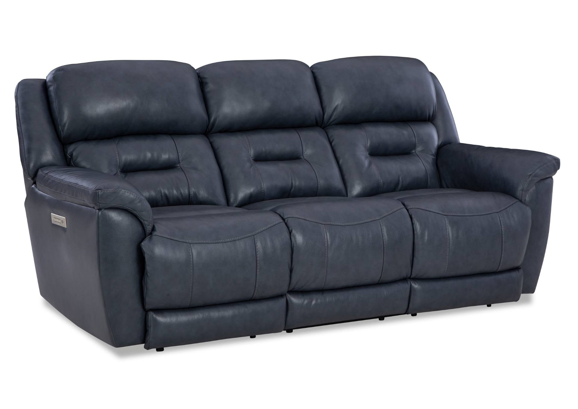Laredo Leather Power Sofa - Midnight - Additional View 1