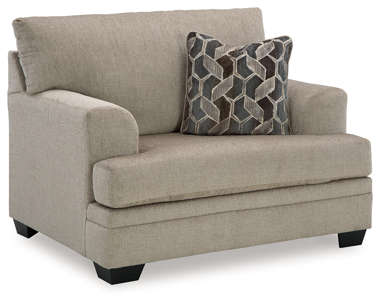 Ashley Furniture - Stonemeade Oversized Chair - Taupe - Light Brown Fabric - Chairs