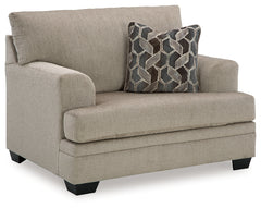 Ashley Furniture - Stonemeade Oversized Chair - Taupe - Light Brown Fabric - Chairs