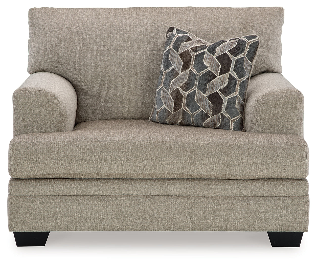 Ashley Furniture - Stonemeade Oversized Chair - Taupe - Light Brown Fabric - Chairs - Additional View 2