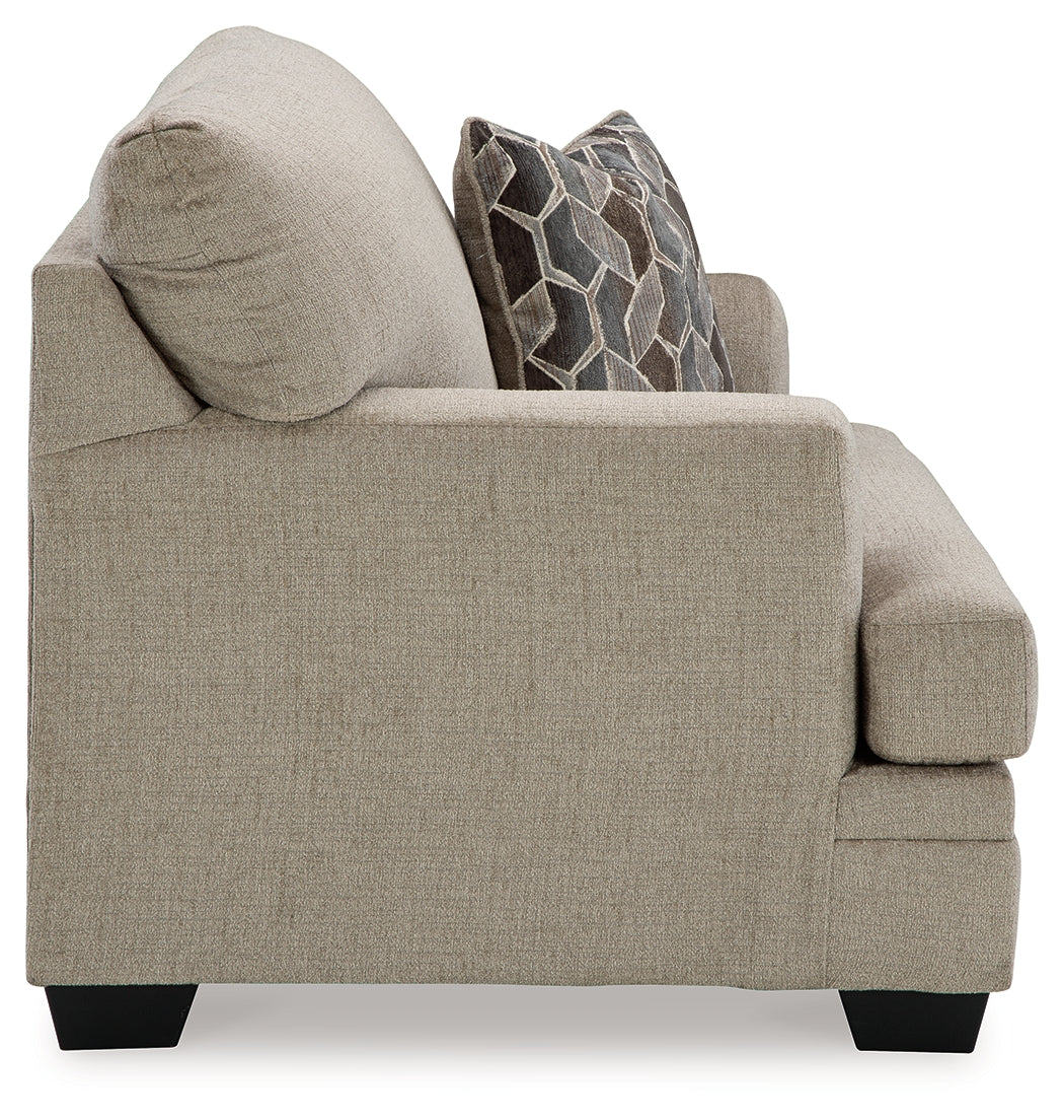 Ashley Furniture - Stonemeade Oversized Chair - Taupe - Light Brown Fabric - Chairs - Additional View 3