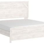 Ashley Furniture - Gerridan King Panel Bed - White Wood - Beds