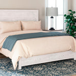 Ashley Furniture - Gerridan King Panel Bed - White Wood - Beds - Additional View 1
