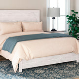 Ashley Furniture - Gerridan King Panel Bed - White Wood - Beds - Additional View 1
