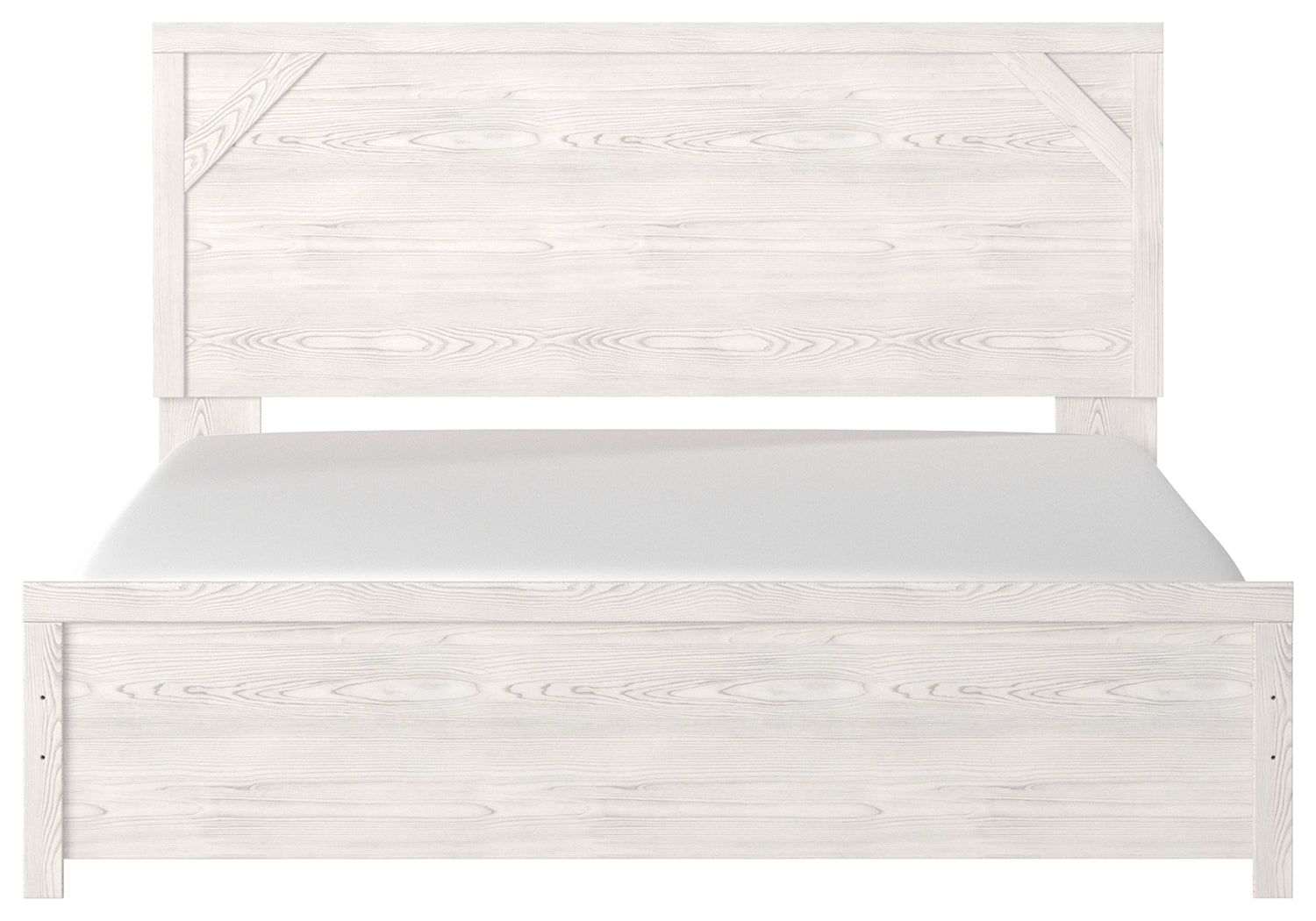 Ashley Furniture - Gerridan King Panel Bed - White Wood - Beds - Additional View 3