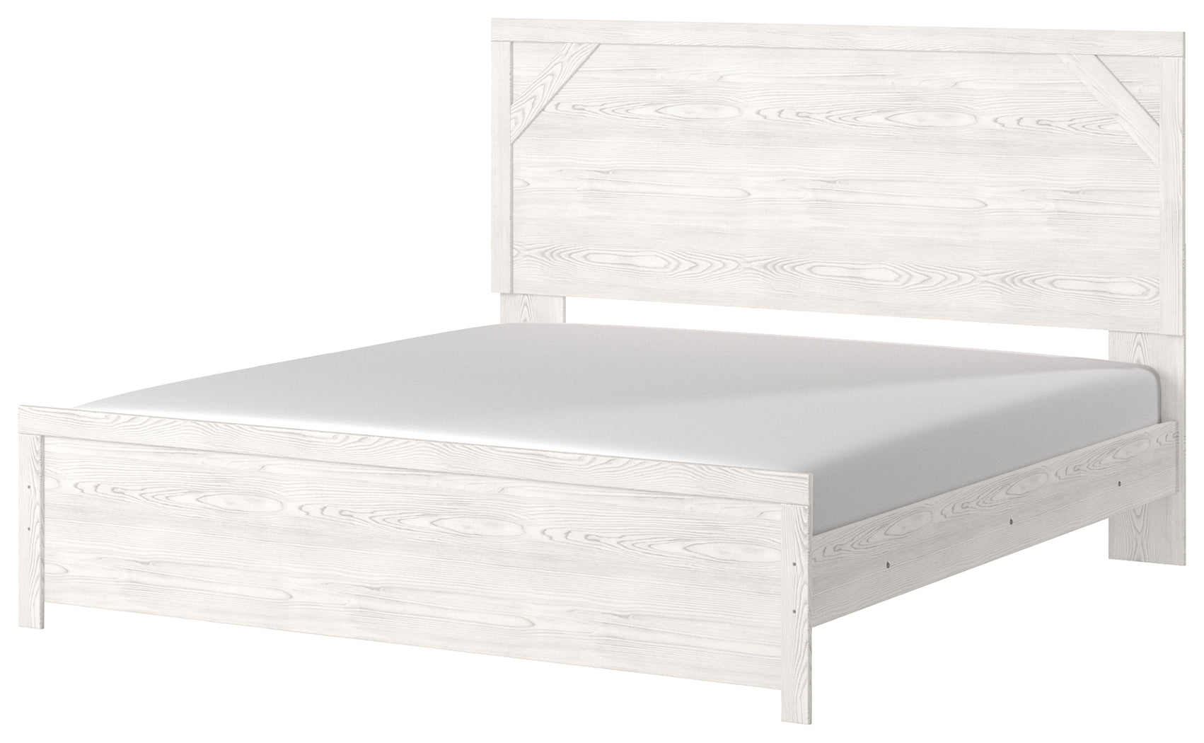 Ashley Furniture - Gerridan King Panel Bed - White Wood - Beds - Additional View 8