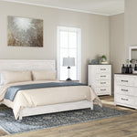 Ashley Furniture - Gerridan King Panel Bed - White Wood - Beds - Additional View 10