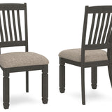 Ashley Furniture - Tyler Creek Upholstered Side Chair - Beige Fabric|Wood - Chairs