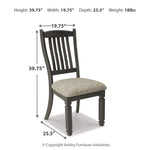 Ashley Furniture - Tyler Creek Upholstered Side Chair - Beige Fabric|Wood - Chairs - Additional View 4