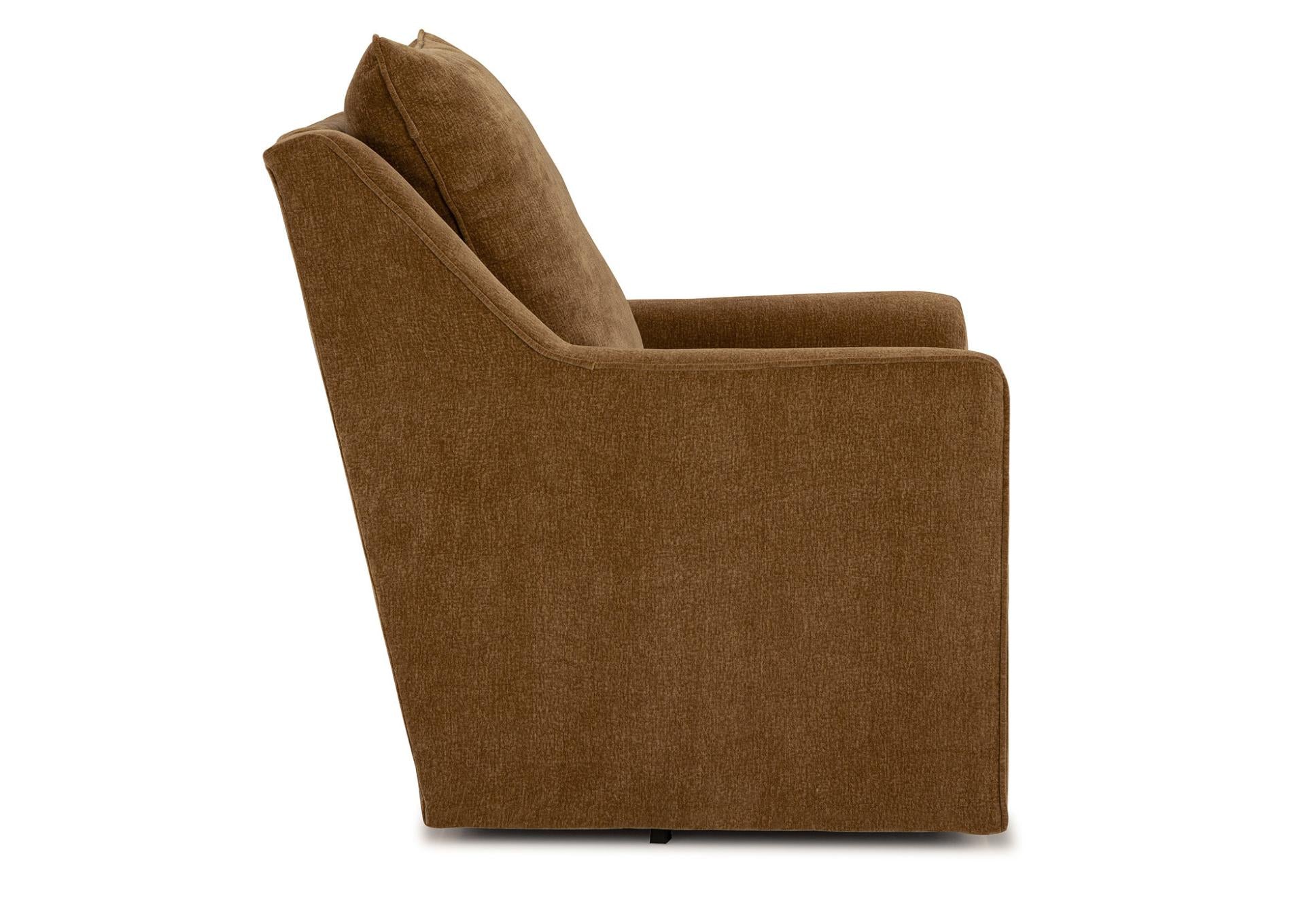 AUBREY CAMEL SWIVEL CHAIR - Additional View 2