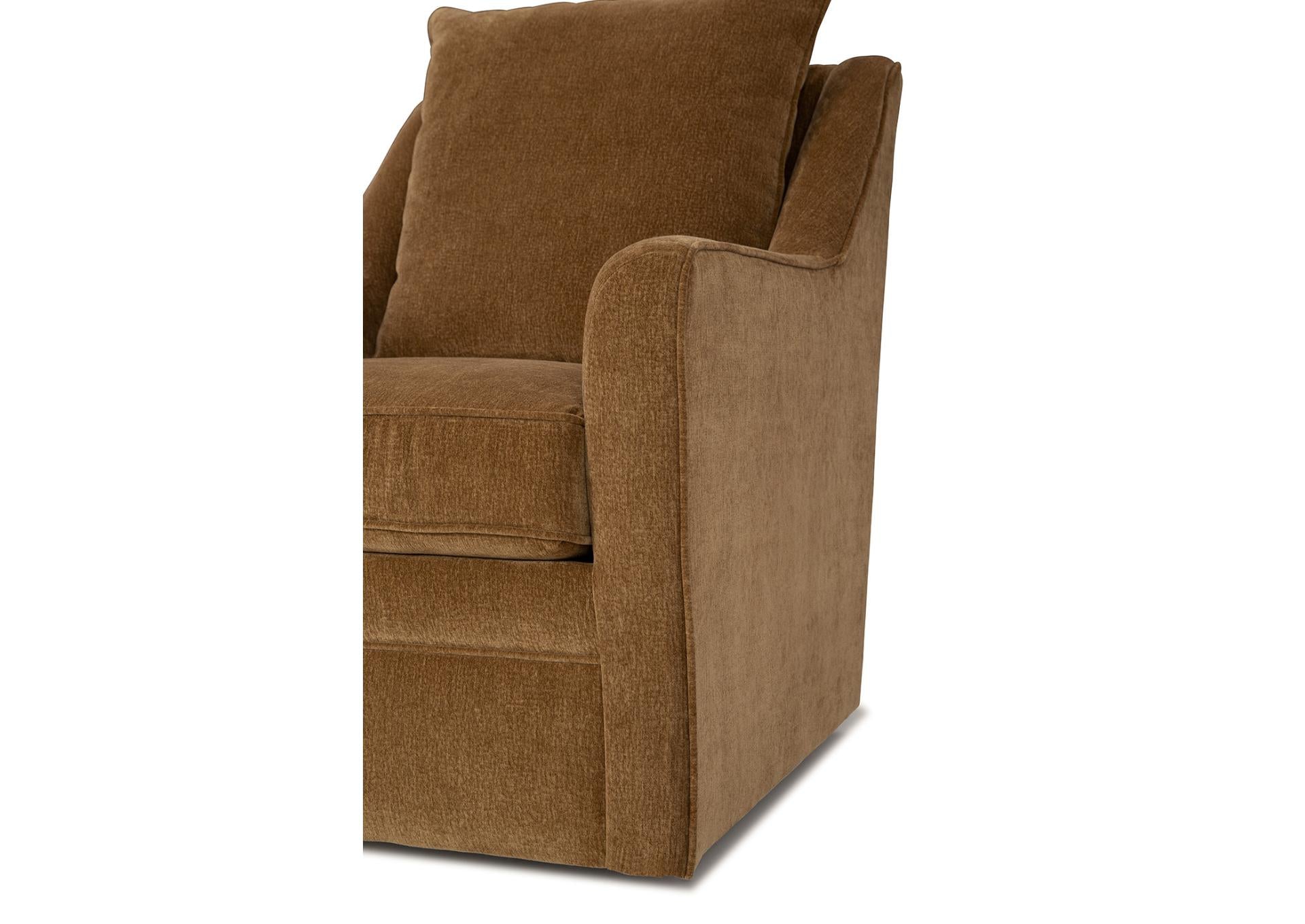 AUBREY CAMEL SWIVEL CHAIR - Additional View 3