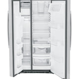 GE 23.0 Cu. Ft. Side-By-Side Refrigerator - Stainless Steel - Pearl Silver - Refrigerators - Additional View 2