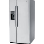 GE 23.0 Cu. Ft. Side-By-Side Refrigerator - Stainless Steel - Pearl Silver - Refrigerators - Additional View 4
