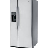 GE 23.0 Cu. Ft. Side-By-Side Refrigerator - Stainless Steel - Pearl Silver - Refrigerators - Additional View 4