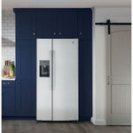 GE 23.0 Cu. Ft. Side-By-Side Refrigerator - Stainless Steel - Pearl Silver - Refrigerators - Additional View 5