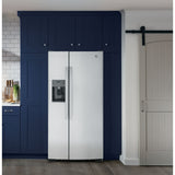 GE 23.0 Cu. Ft. Side-By-Side Refrigerator - Stainless Steel - Pearl Silver - Refrigerators - Additional View 5