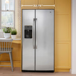 GE 23.0 Cu. Ft. Side-By-Side Refrigerator - Stainless Steel - Pearl Silver - Refrigerators - Additional View 22