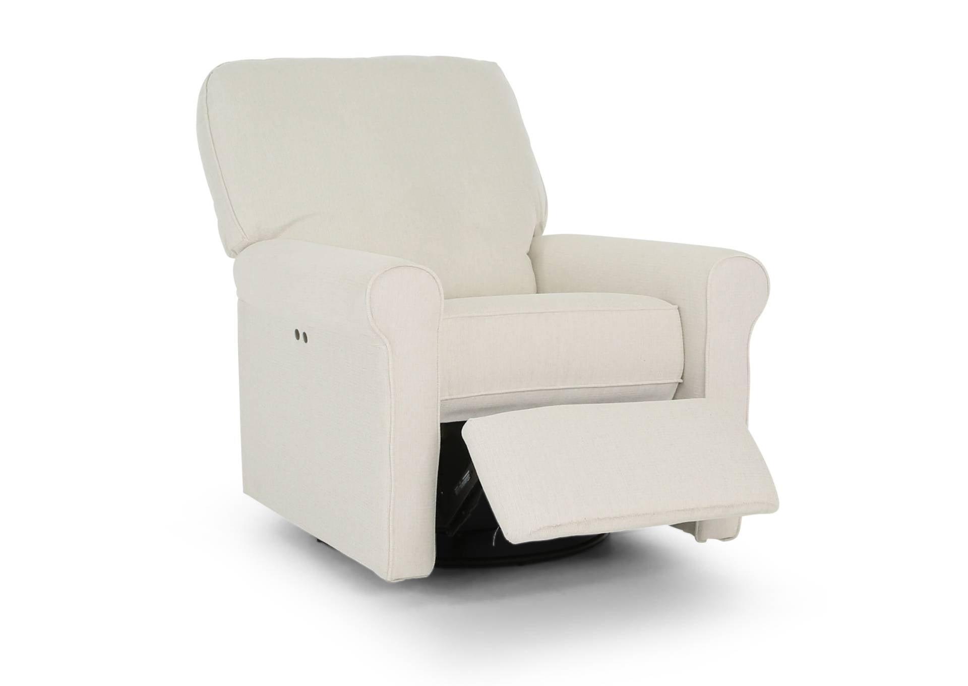 ILLUSION CHALK POWER SWIVEL RECLINER - Additional View 1