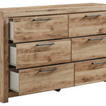 Ashley Furniture - Hyanna Dresser - Brown - Beige Wood - Dresser & Mirror - Additional View 2